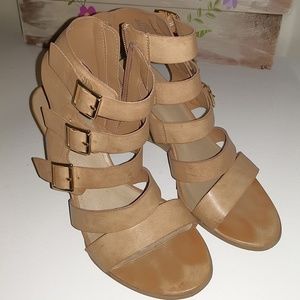 A.N.A Strappy Nude Sandals